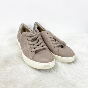 Naturalizer 7.5 M Womens Beige Suede Morrison Sneakers